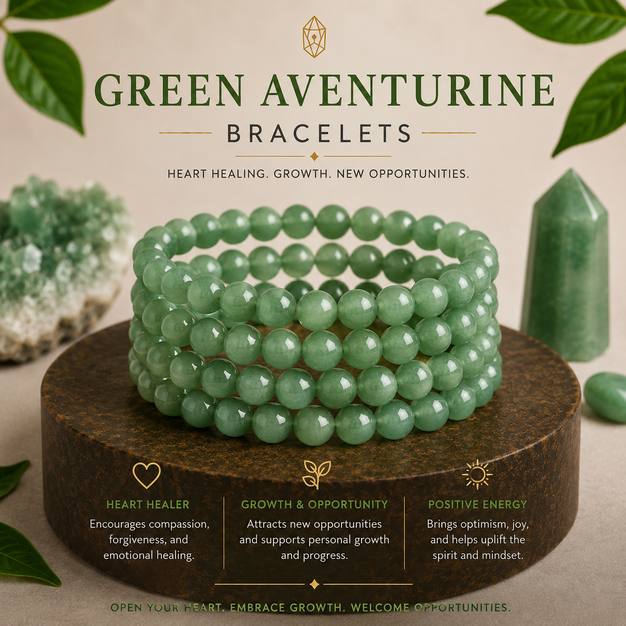 Green Aventurine Crystal Bracelet