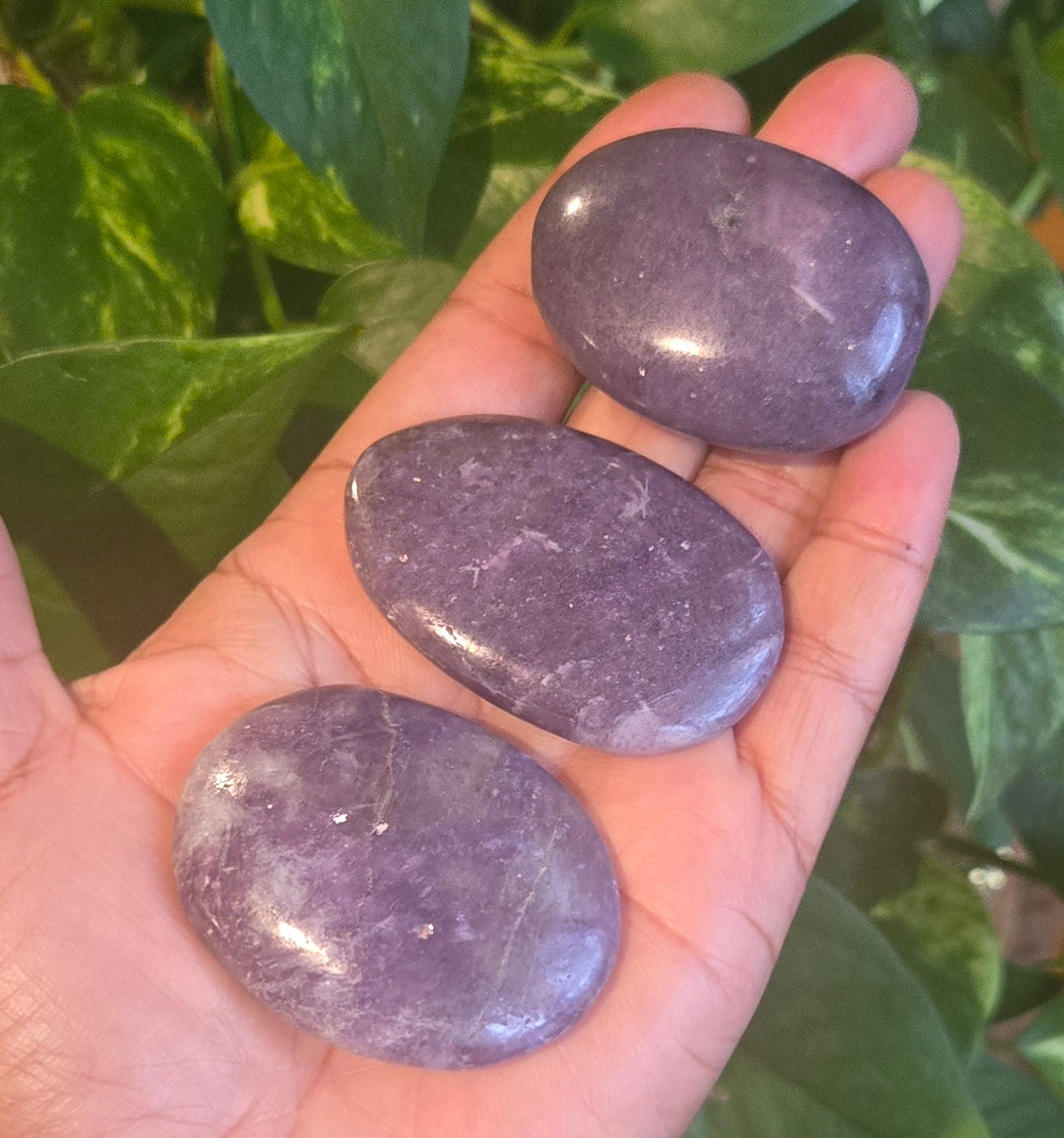 Lepidolite Worry Stone