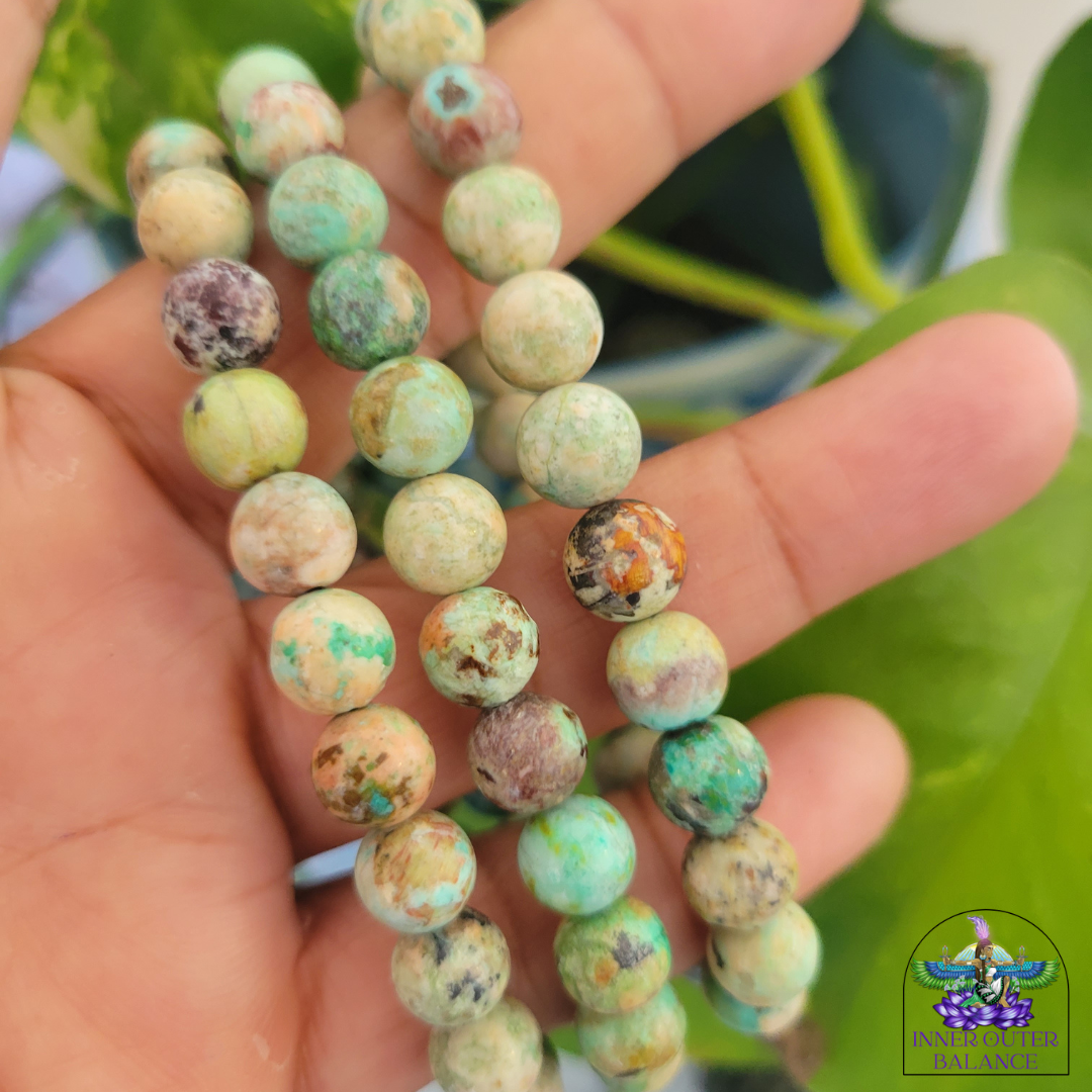 African Turquoise Bracelet – Stone of Transformation & Growth