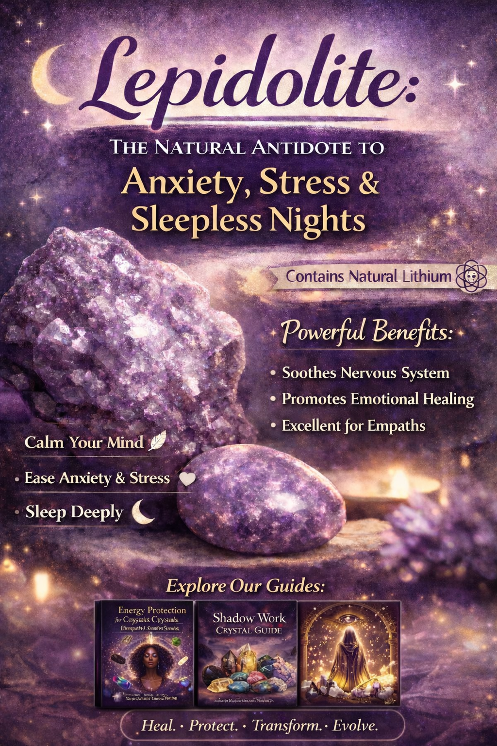 Lepidolite Meaning: The Lithium-Rich Crystal for Anxiety, Stress & Emotional Healing