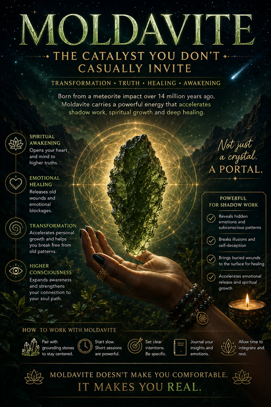 Moldavite for Shadow Work: Spiritual Meaning, Emotional Healing & Powerful Transformation