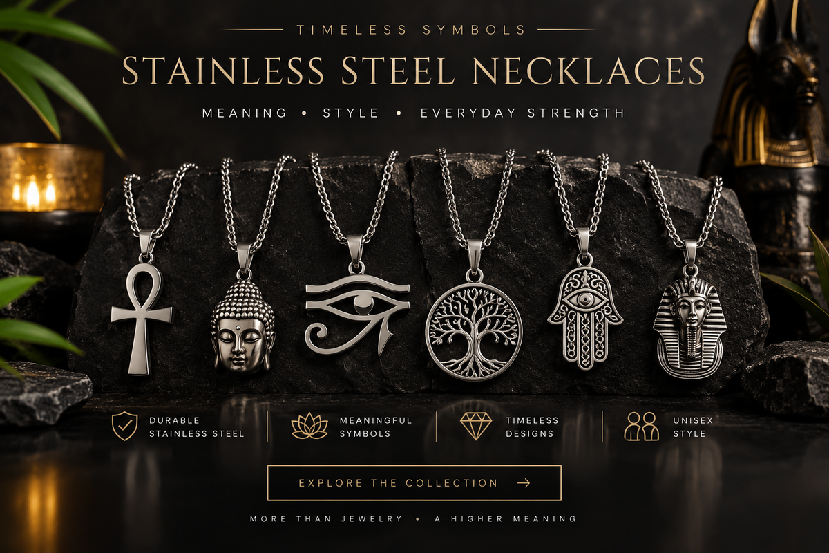 Sacred Symbols | Stainless Steel Spiritual Jewelry & Necklaces