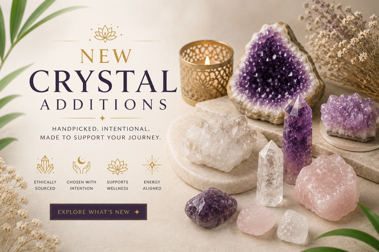 New Crystal Arrivals | High-Vibration Healing Crystals for Energy, Protection & Manifestation