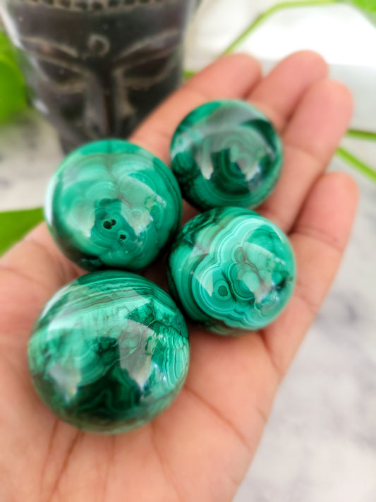 Beautiful Quality Genuine Malachite Sphere Sm