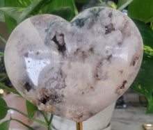 Pink Amethyst Heart on Stand