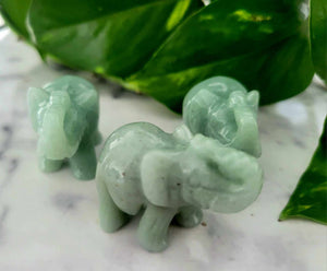 Mini Aventurine Elephant