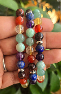 7 Chakra Crystal Bracelet – Balance, Healing & Positive Energy
