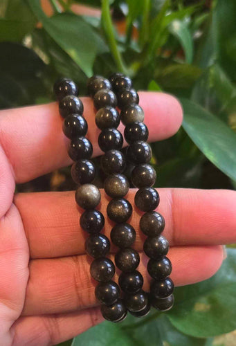 Gold Sheen Obsidian Bracelet – Protection, Power & Transformation