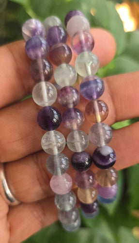 Rainbow Fluorite Bracelet – Mental Clarity, Intuition & Energy Balance