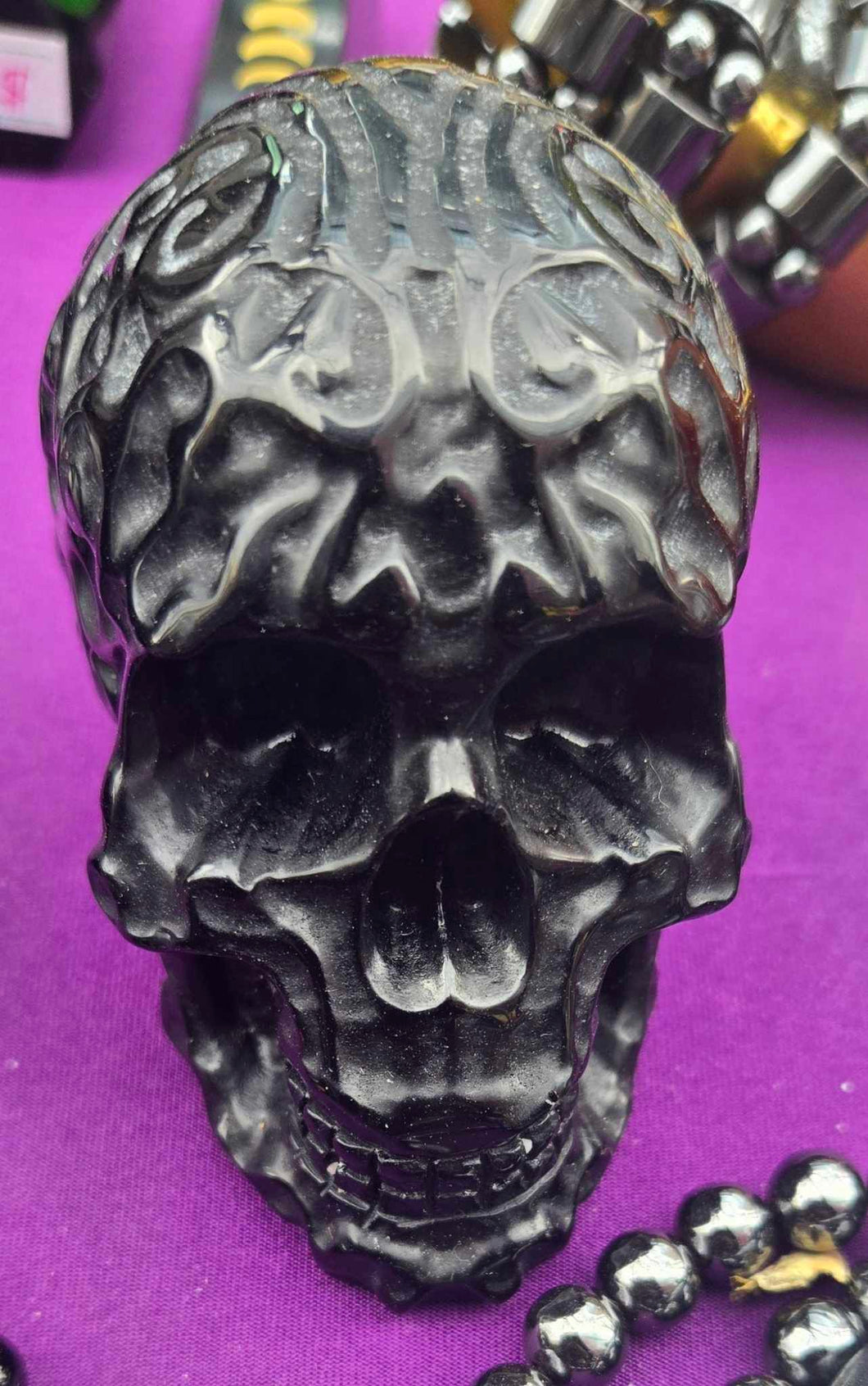 Obsidian Skull -Guardian of Truth & Transformation