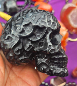 Obsidian Skull -Guardian of Truth & Transformation