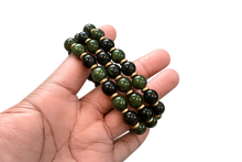 Canadian Nephrite Jade & Brass Bracelet