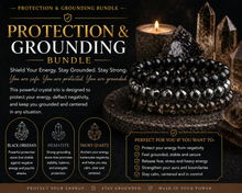 Grounding & Protection Crystal Bracelet Bundle | Block Negativity & Stay Centered