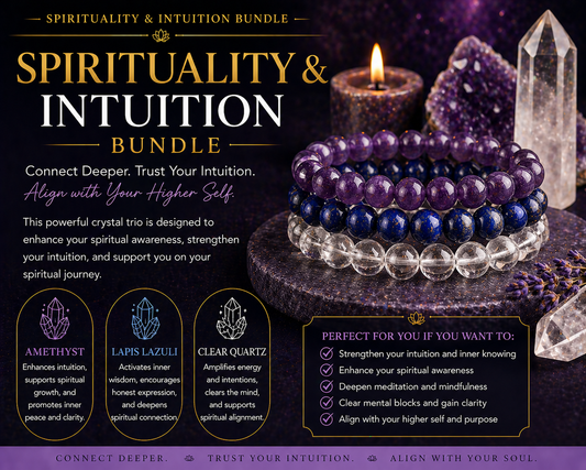 Intuition & Spiritual Awakening Bracelet Bundle | Clarity, Wisdom & Alignment
