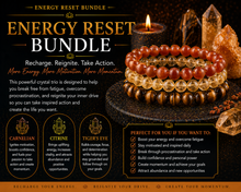 Energy Reset Bracelet Bundle | Motivation, Confidence & Momentum Crystal Trio