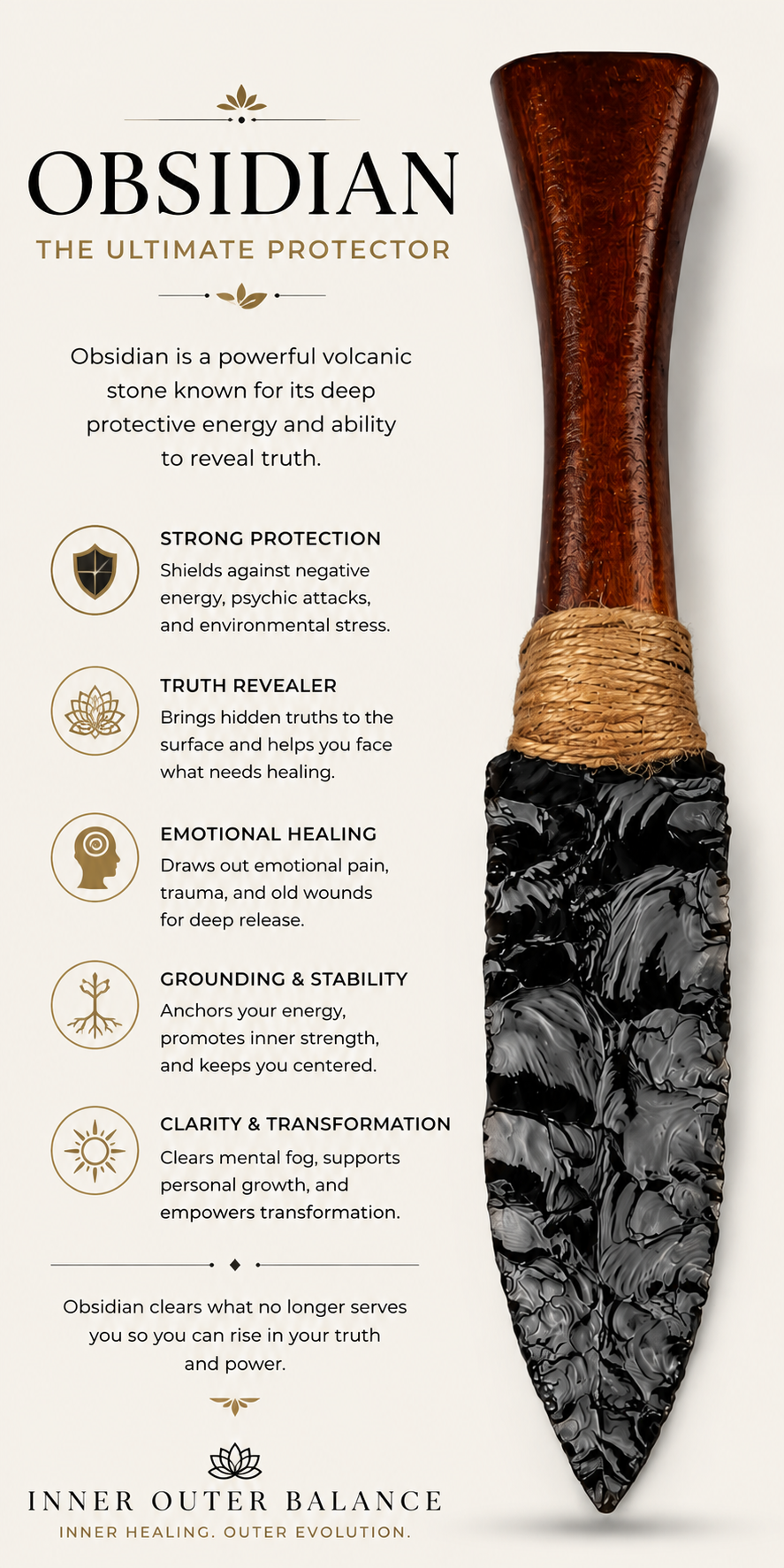 Obsidian Blade – Sacred Protection & Shadow Healing
