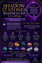 Shadow 12 Stones™ Master Class Recordings (2-Part Series)