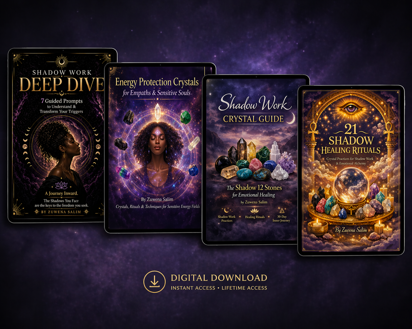 Shadow Work & Energy Healing Bundle: The Full Transformation Journey (4 Digital Guides)