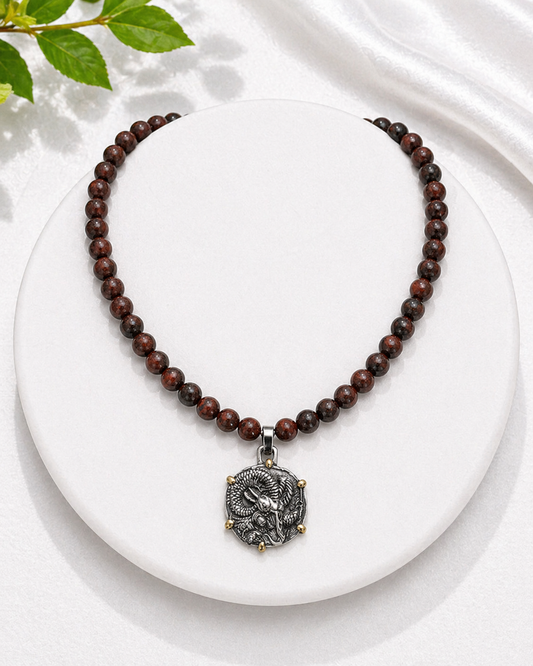 Red Tiger's Eye Aries Necklace