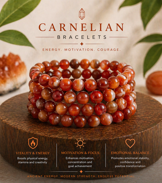 Carnelian Bracelet | Confidence, Motivation &amp; Creative Energy