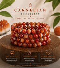 Carnelian Bracelet | Confidence, Motivation &amp; Creative Energy