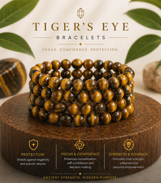 Tiger’s Eye Bracelet | Confidence, Focus &amp; Protection