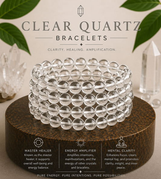Clear Quartz Bracelet – The Master Healer & Amplifier