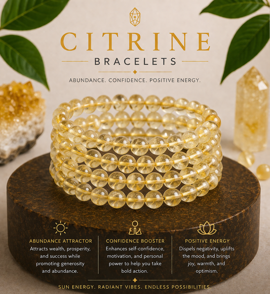 Citrine Bracelet – Abundance, Success & Positive Energy