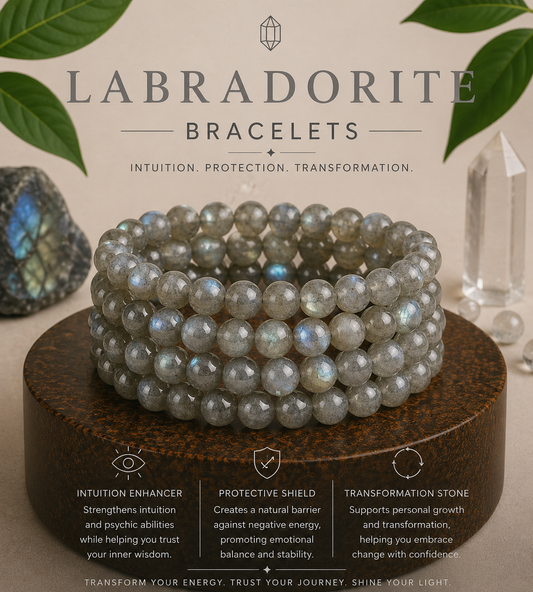 Labradorite Crystal Energy Bracelet