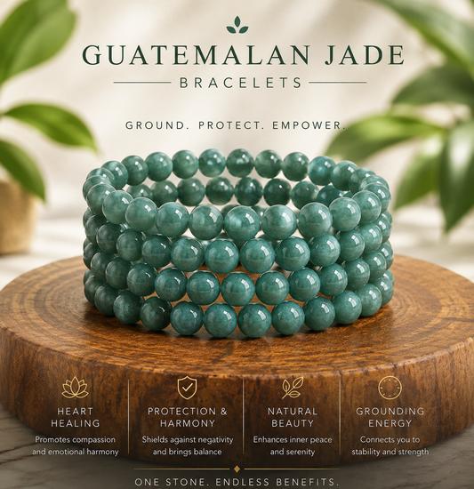 Guatamalan Jade Bracelet – Attract Wealth, Protection & Emotional Balance