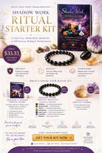 Shadow Work Starter Ritual Kit | Crystal Bracelet + Shadow Work Digital Guide