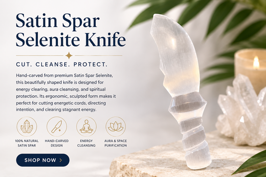 Selenite Knife – Energy Clearing &amp; Spiritual Protection