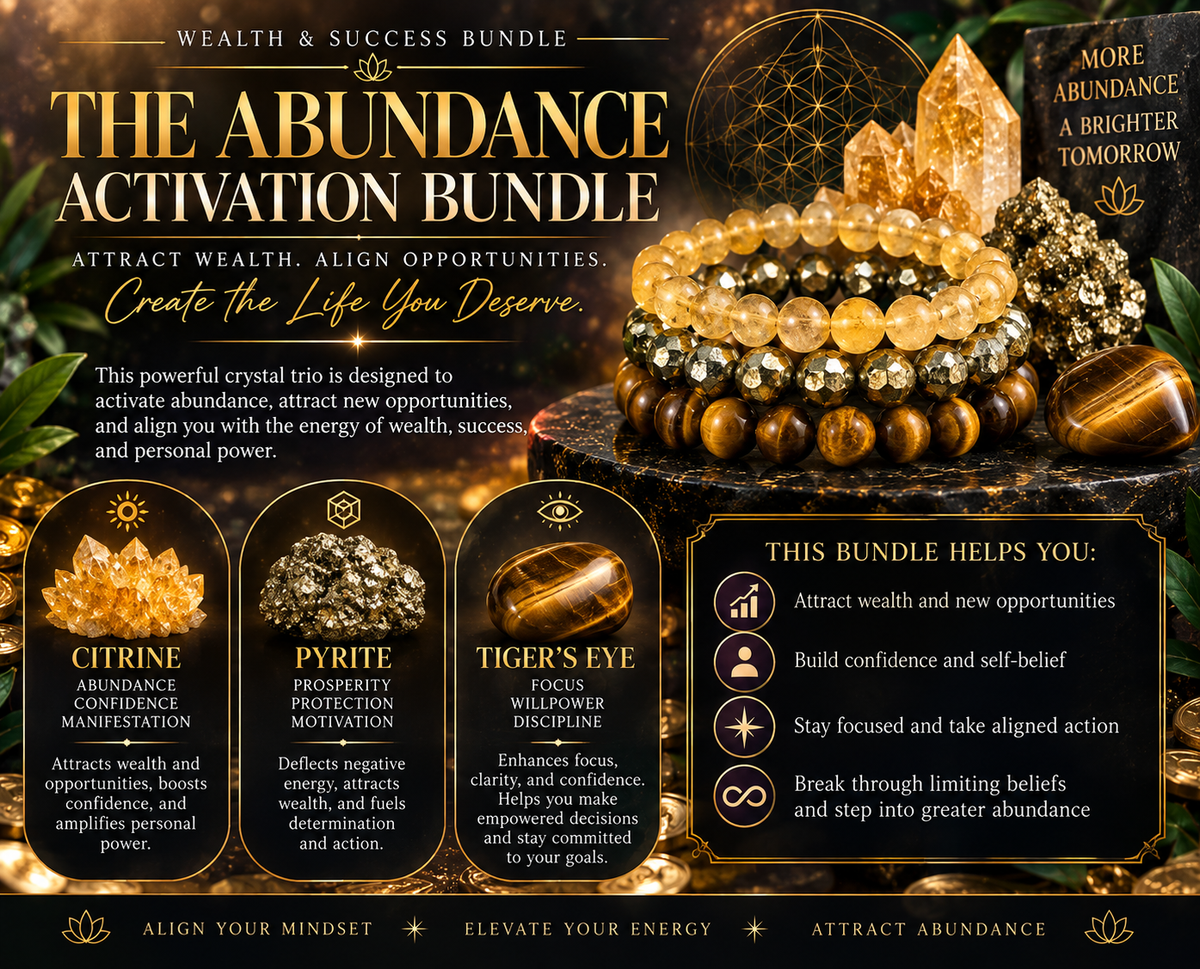 Abundance Activation Bracelet Bundle | Attract Wealth, Confidence &amp; Success