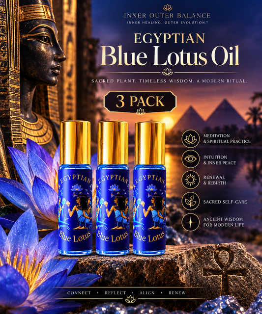 3 Pack Pure Egyptian Blue Lotus Oil 5ml