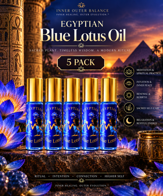 5 Pack Pure Egyptian Blue Lotus Oil 5ml