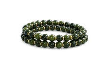 Canadian Nephrite Jade & Brass Bracelet