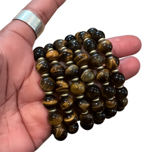 Tiger’s Eye Bracelet with Brass Accents