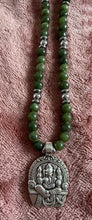 Jade Necklace with Ganesh Pendant – Handmade Sacred Jewelry