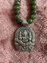 Jade Necklace with Ganesh Pendant – Handmade Sacred Jewelry