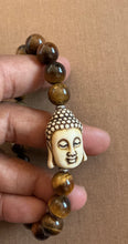 Tiger’s Eye Bracelet with Carved Buddha
