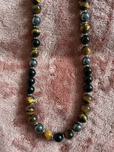 Triple Protection and Power Necklace – Obsidian, Hematite, and Tiger’s Eye