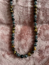 Triple Protection and Power Necklace – Obsidian, Hematite, and Tiger’s Eye
