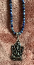 Sodalite Beaded Necklace with Ganesh Pendant – Clarity, Wisdom & Divine Guidance