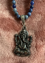 Sodalite Beaded Necklace with Ganesh Pendant – Clarity, Wisdom & Divine Guidance