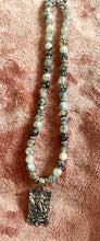 Spider Web Agate Necklace With Ganesh Pendant