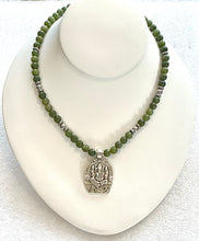 Jade Necklace with Ganesh Pendant – Handmade Sacred Jewelry