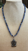 Sodalite Beaded Necklace with Ganesh Pendant – Clarity, Wisdom & Divine Guidance