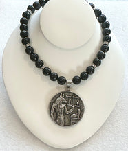 Obsidian Anpu Pendant