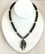 Habibi Lion Necklace – Obsidian Faceted Hematite Power Talisman