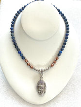 Handmade Lapis Lazuli Necklace with Buddha Pendant | Spiritual Jewelry for Wisdom, Truth & Inner Peace